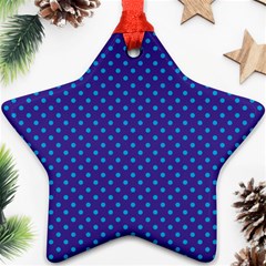 Polka dots Star Ornament (Two Sides)