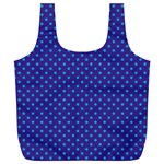 Polka dots Full Print Recycle Bags (L)  Front