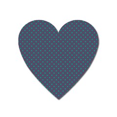 Polka Dots Heart Magnet by Valentinaart