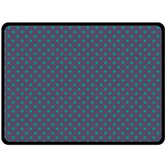 Polka Dots Double Sided Fleece Blanket (large) 