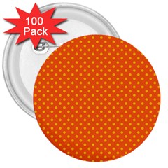 Polka Dots 3  Buttons (100 Pack)  by Valentinaart