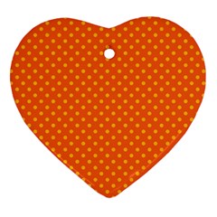 Polka Dots Heart Ornament (two Sides) by Valentinaart