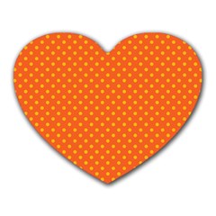 Polka Dots Heart Mousepads