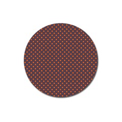 Polka Dots Magnet 3  (round) by Valentinaart