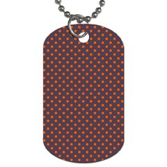 Polka Dots Dog Tag (two Sides) by Valentinaart