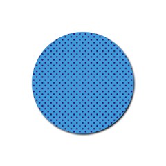 Polka Dots Rubber Round Coaster (4 Pack) 