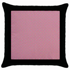 Polka Dots Throw Pillow Case (black) by Valentinaart