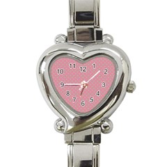 Polka dots Heart Italian Charm Watch