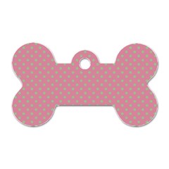 Polka dots Dog Tag Bone (One Side)