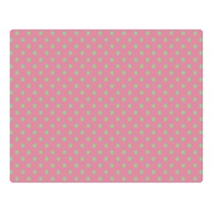 Polka Dots Double Sided Flano Blanket (large) 