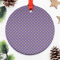 Polka Dots Ornament (round) by Valentinaart