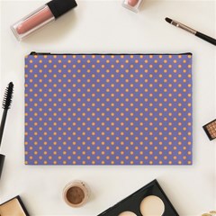 Polka Dots Cosmetic Bag (large)  by Valentinaart