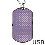 Polka dots Dog Tag USB Flash (Two Sides) Front