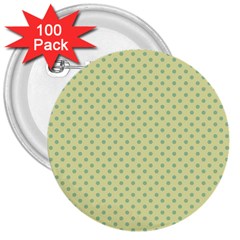 Polka Dots 3  Buttons (100 Pack)  by Valentinaart