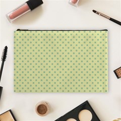 Polka Dots Cosmetic Bag (large)  by Valentinaart