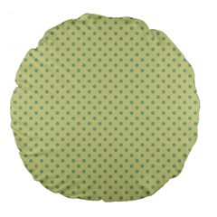 Polka Dots Large 18  Premium Flano Round Cushions by Valentinaart