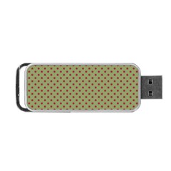 Polka Dots Portable Usb Flash (one Side)