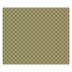 Polka Dots Double Sided Flano Blanket (small)  by Valentinaart