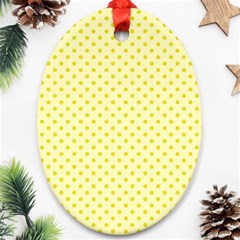 Polka Dots Ornament (oval) by Valentinaart