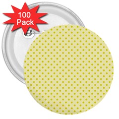 Polka Dots 3  Buttons (100 Pack)  by Valentinaart