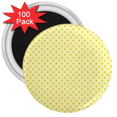 Polka Dots 3  Magnets (100 Pack)