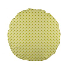 Polka Dots Standard 15  Premium Flano Round Cushions by Valentinaart