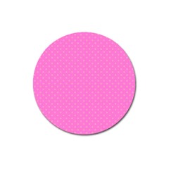 Polka Dots Magnet 3  (round) by Valentinaart