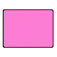 Polka Dots Double Sided Fleece Blanket (small) 