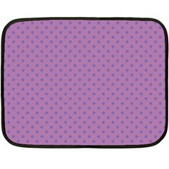 Polka Dots Double Sided Fleece Blanket (mini)  by Valentinaart