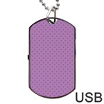 Polka dots Dog Tag USB Flash (Two Sides) Front