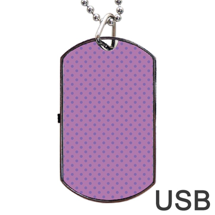 Polka dots Dog Tag USB Flash (Two Sides)