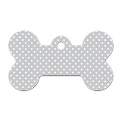 Polka Dots Dog Tag Bone (two Sides)