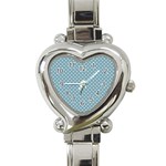 Polka dots Heart Italian Charm Watch Front