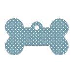 Polka dots Dog Tag Bone (Two Sides) Front