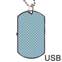 Polka dots Dog Tag USB Flash (One Side)