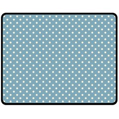 Polka Dots Double Sided Fleece Blanket (medium)  by Valentinaart