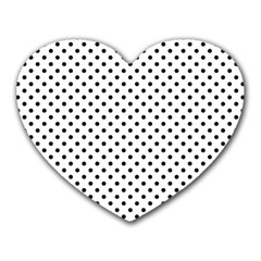 Polka Dots Heart Mousepads