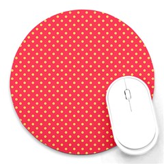 Polka dots Round Mousepads