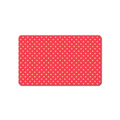 Polka Dots Magnet (name Card) by Valentinaart