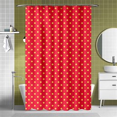 Polka Dots Shower Curtain 48  X 72  (small)  by Valentinaart