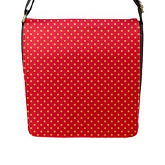 Polka dots Flap Messenger Bag (L) 