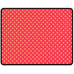 Polka Dots Double Sided Fleece Blanket (medium) 