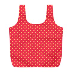 Polka dots Full Print Recycle Bags (L) 