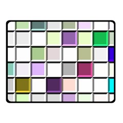 Color Tiles Abstract Mosaic Background Fleece Blanket (small)