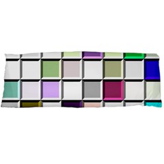 Color Tiles Abstract Mosaic Background Body Pillow Case (dakimakura)