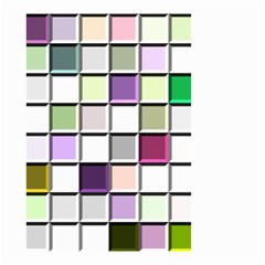 Color Tiles Abstract Mosaic Background Small Garden Flag (two Sides) by Simbadda