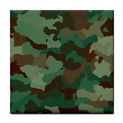 Camouflage Pattern A Completely Seamless Tile Able Background Design Tile Coasters by Simbadda