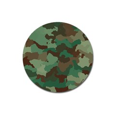 Camouflage Pattern A Completely Seamless Tile Able Background Design Magnet 3  (round) by Simbadda