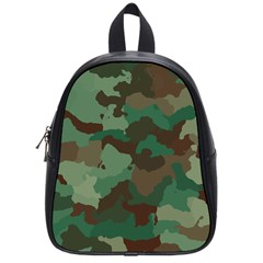 Camouflage Pattern A Completely Seamless Tile Able Background Design School Bags (small)  by Simbadda