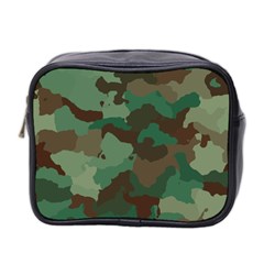 Camouflage Pattern A Completely Seamless Tile Able Background Design Mini Toiletries Bag 2-side by Simbadda